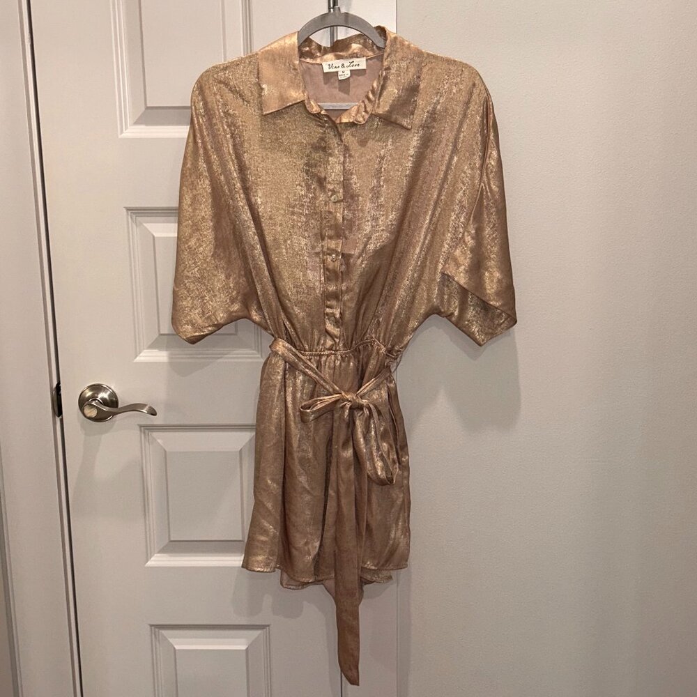 Vine & Love Gold Romper